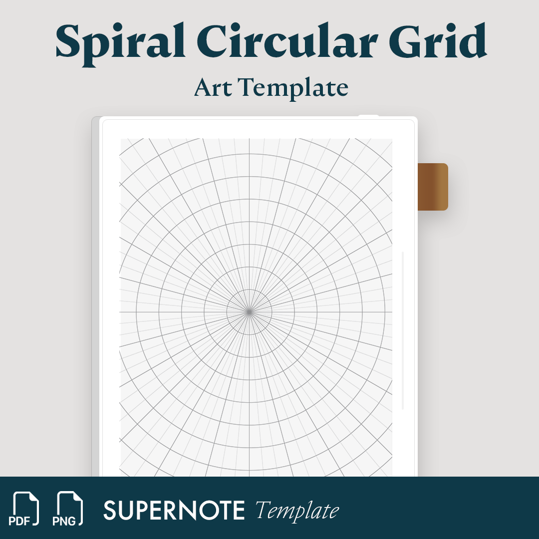 reMarkable tablet - Circular Grid Template – Einkpads