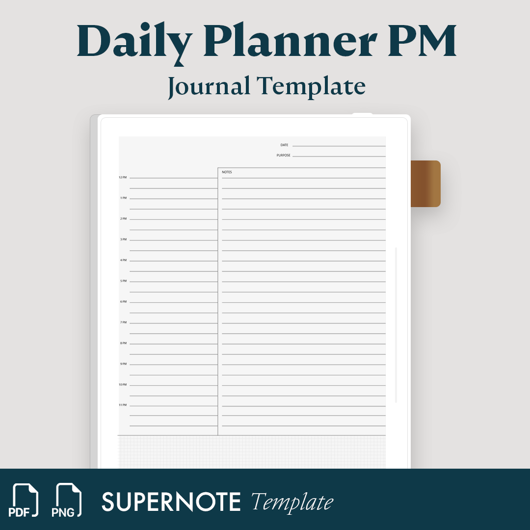 Daily planner (evening)