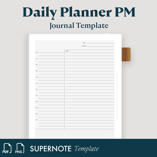 Daily planner (evening)