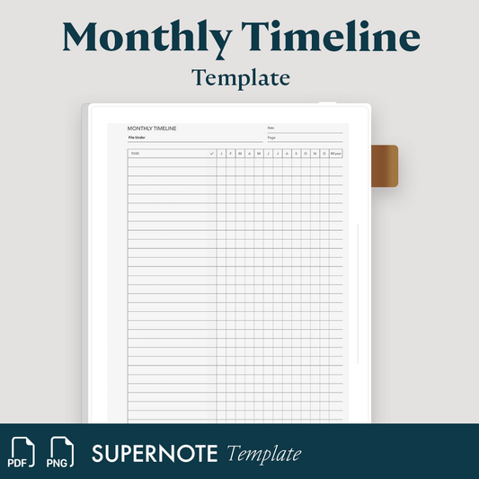 Monthly Timeline