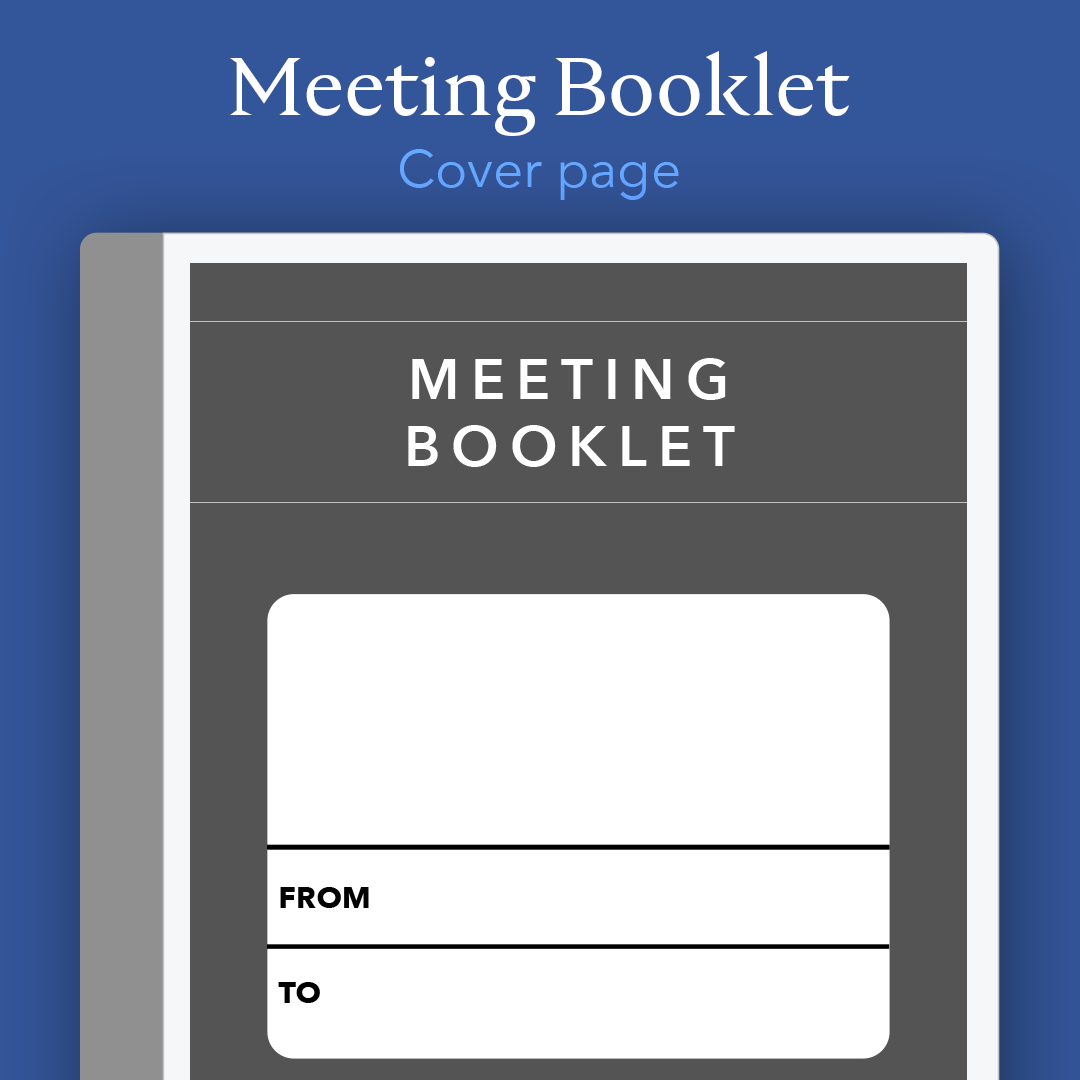 Meeting Booklet