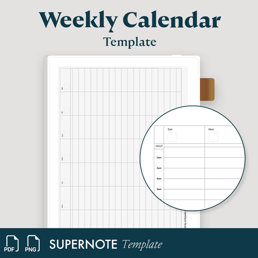 Weekly Landscape Calendar