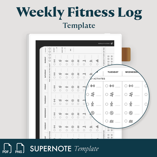 Weekly Fitness Log