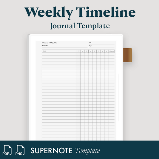 Weekly Timeline