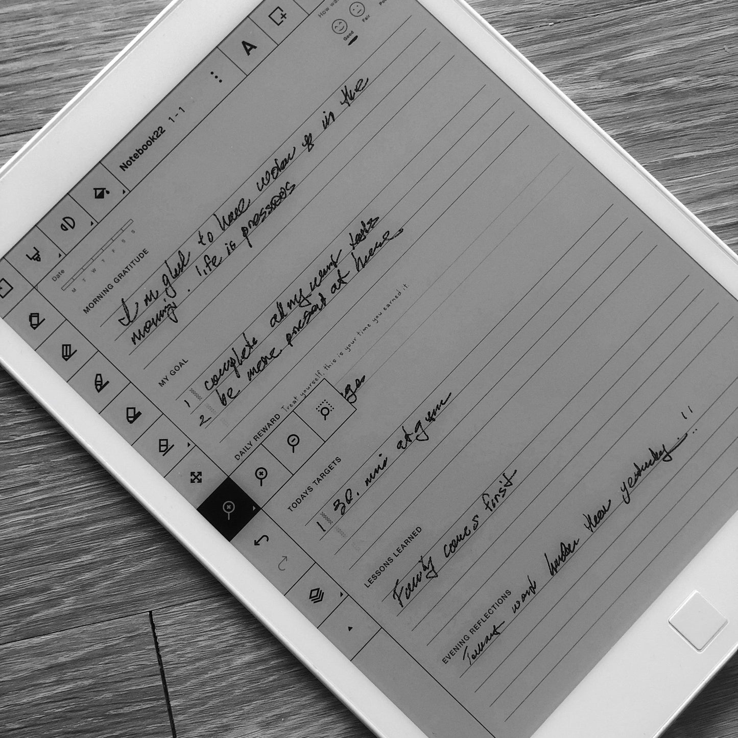 Better Self Daily Journal - Einkpads - reMarkable Templates