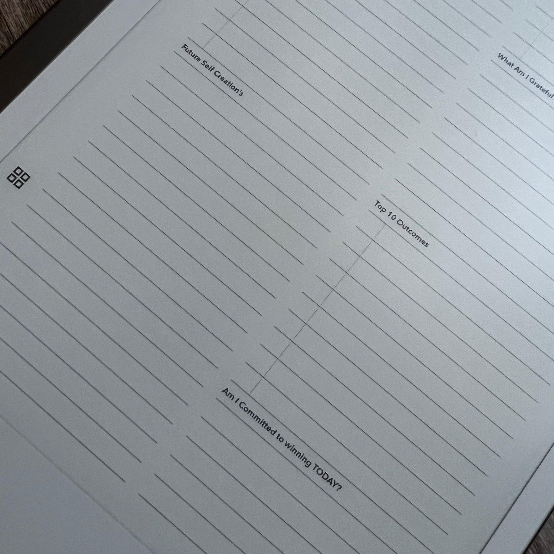 Daily Focus Journal - Einkpads - reMarkable Templates