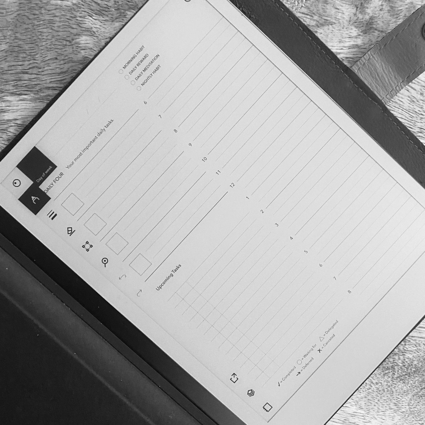 Daily Tasks & Notes - Einkpads - reMarkable Templates