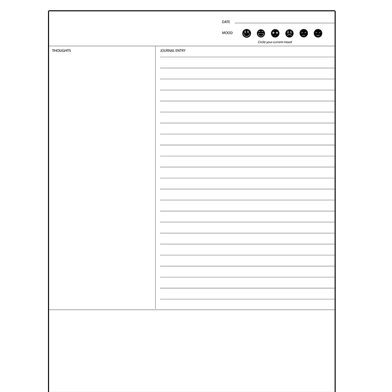 Daily Thought Journal - Einkpads - reMarkable Templates