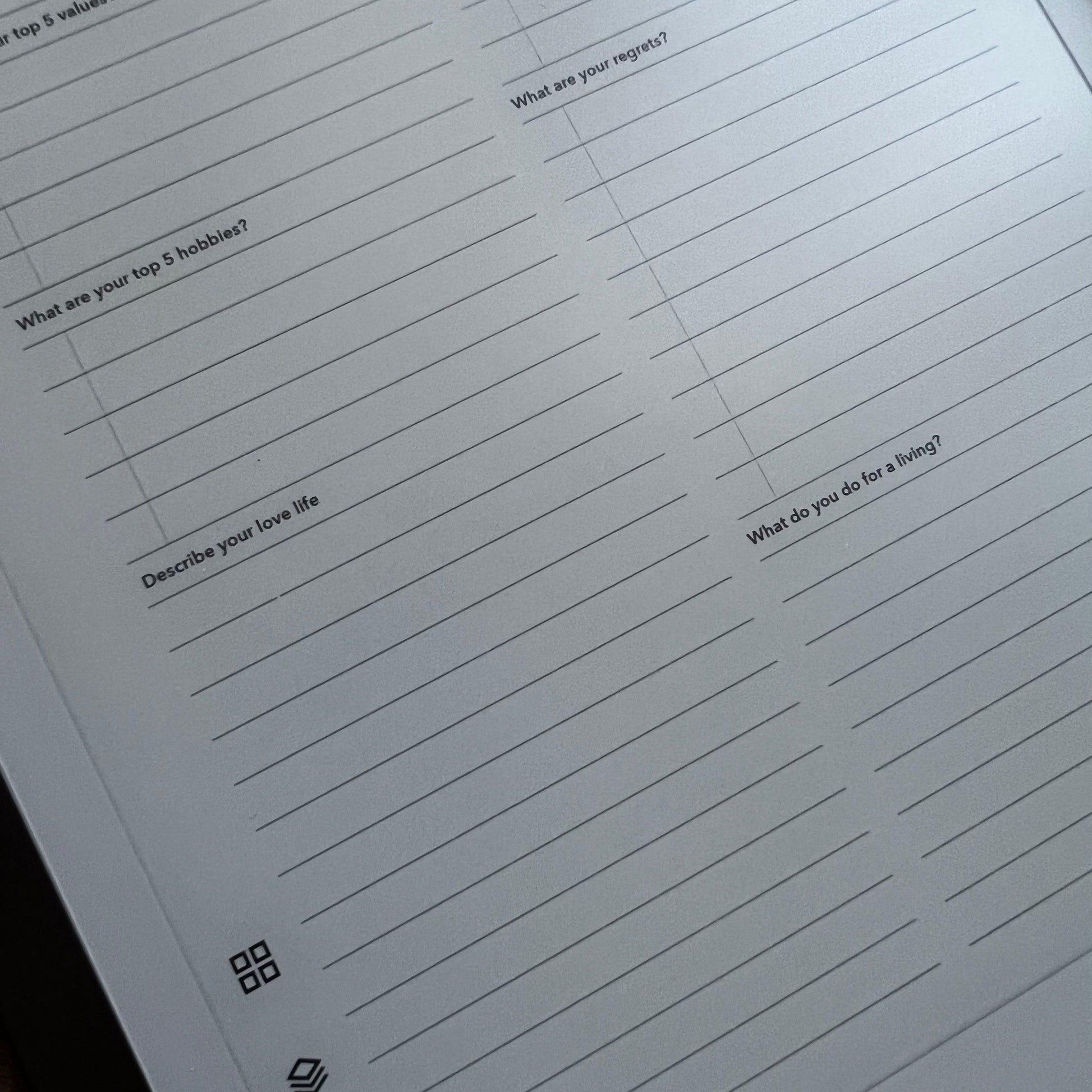 Future Self Daily Journal - Einkpads - reMarkable Templates