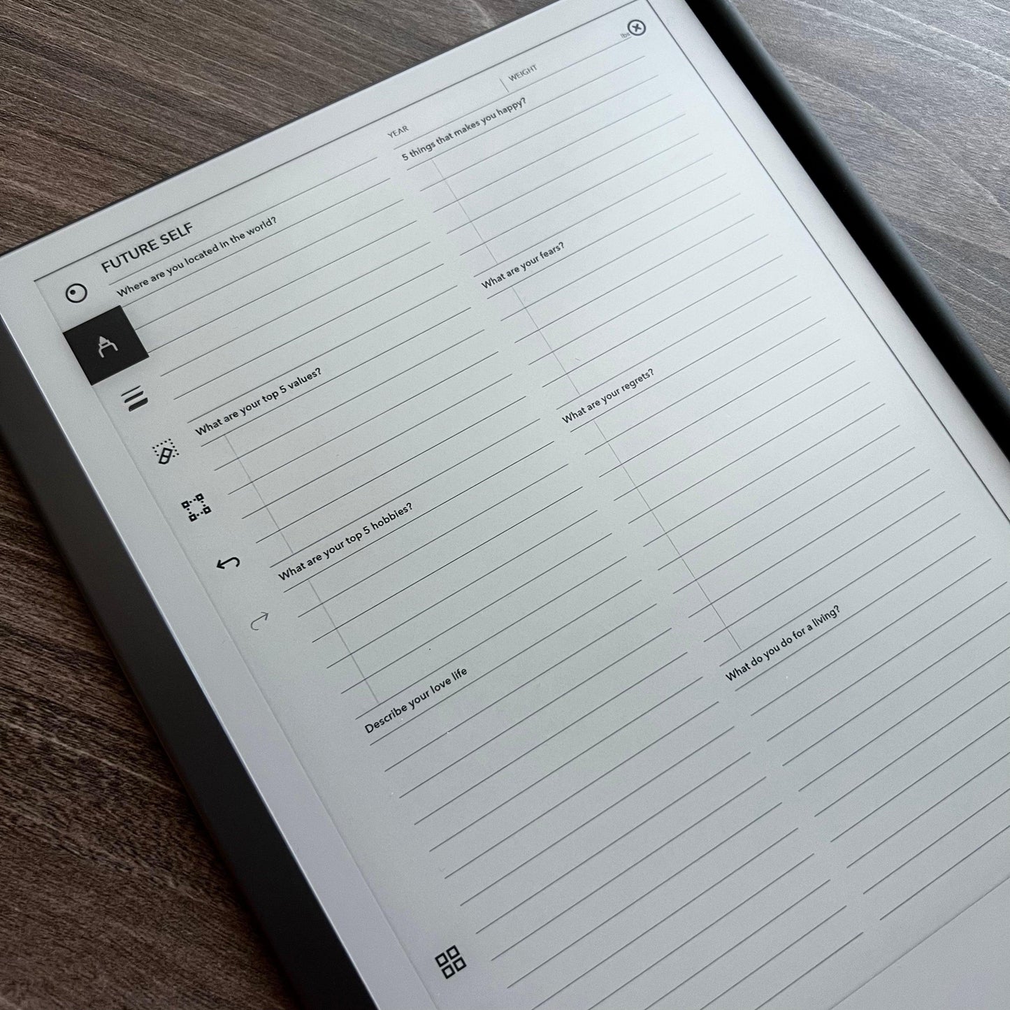 Future Self Daily Journal - Einkpads - reMarkable Templates