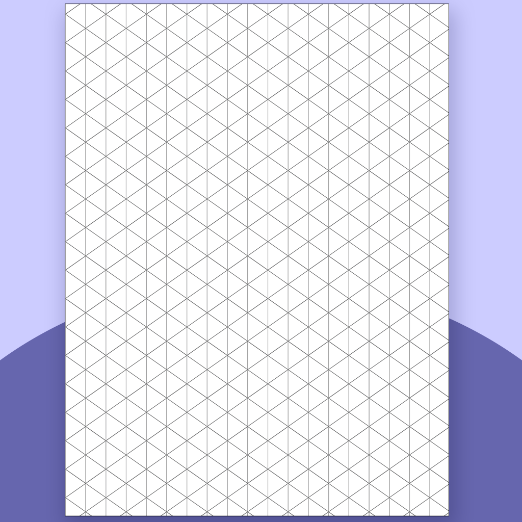 isometric grid printable