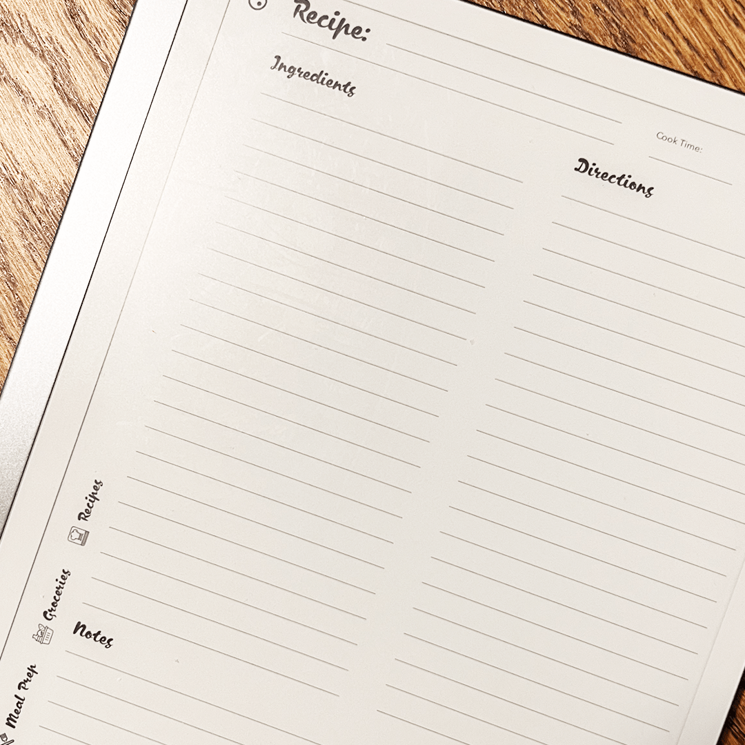 Meal Prep Bundle - Einkpads - reMarkable Templates