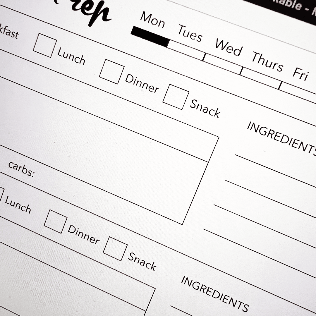 Meal Prep Daily Template - Einkpads - reMarkable Templates