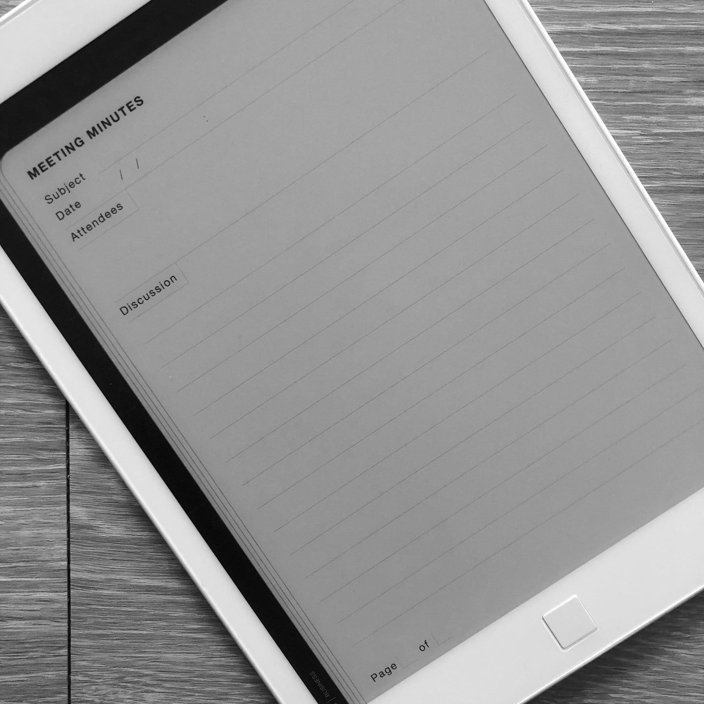 Meeting Minutes - Einkpads - reMarkable Templates