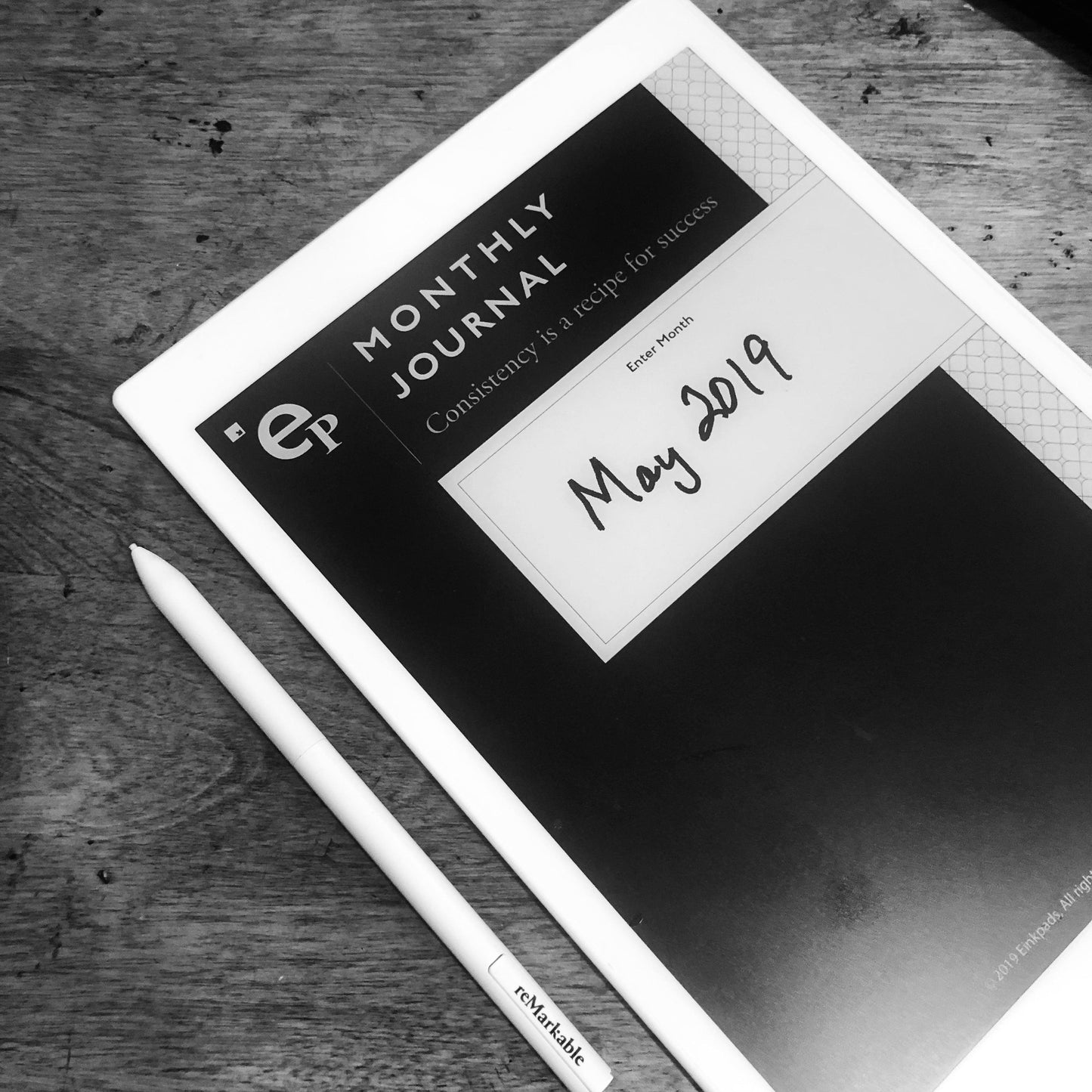 Monthly Journal - Einkpads - reMarkable Templates