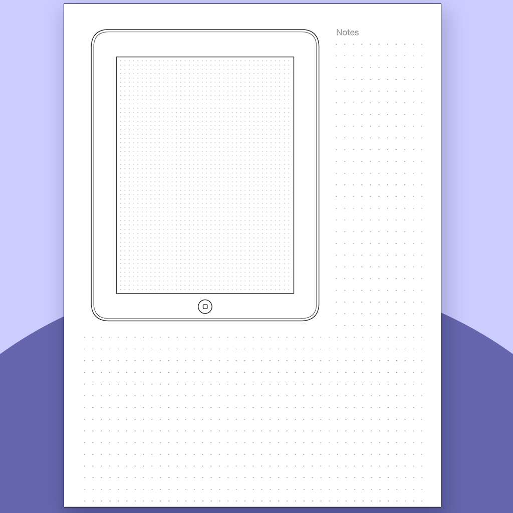Tablet Wireframe Template
