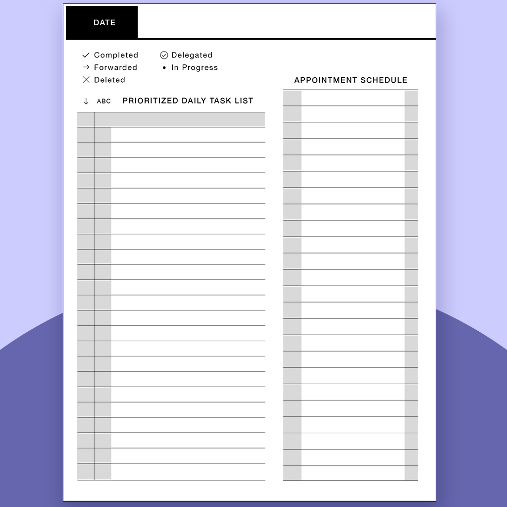 Task List Template