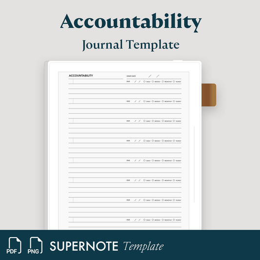 Accountability Daily Journal
