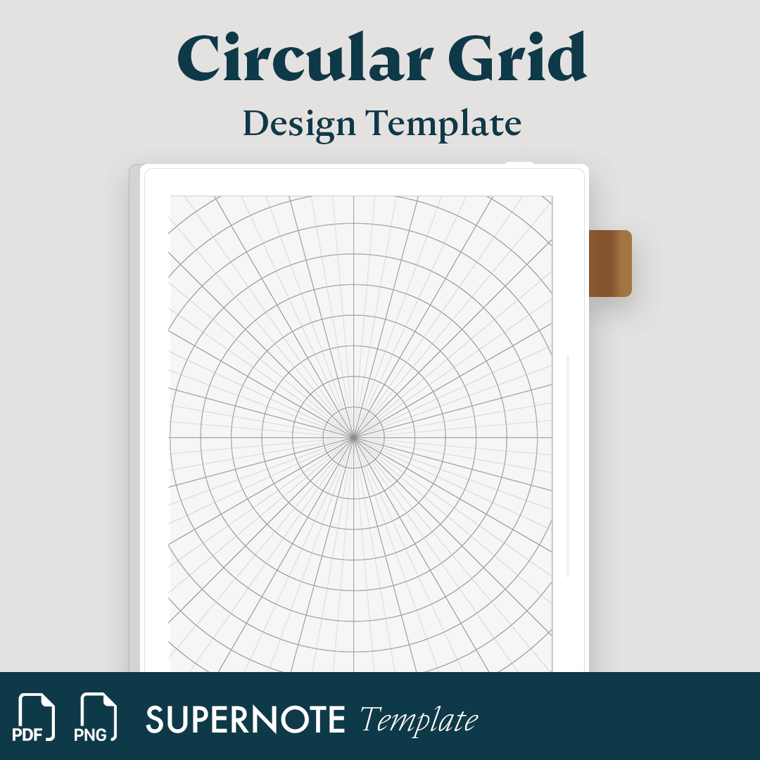 Supernote Circular Grid Template Supernote Templates