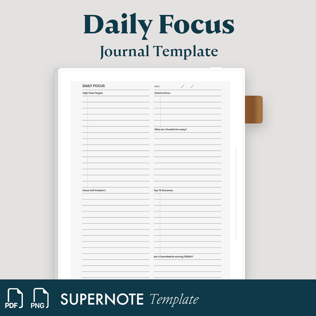 Daily Focus Journal