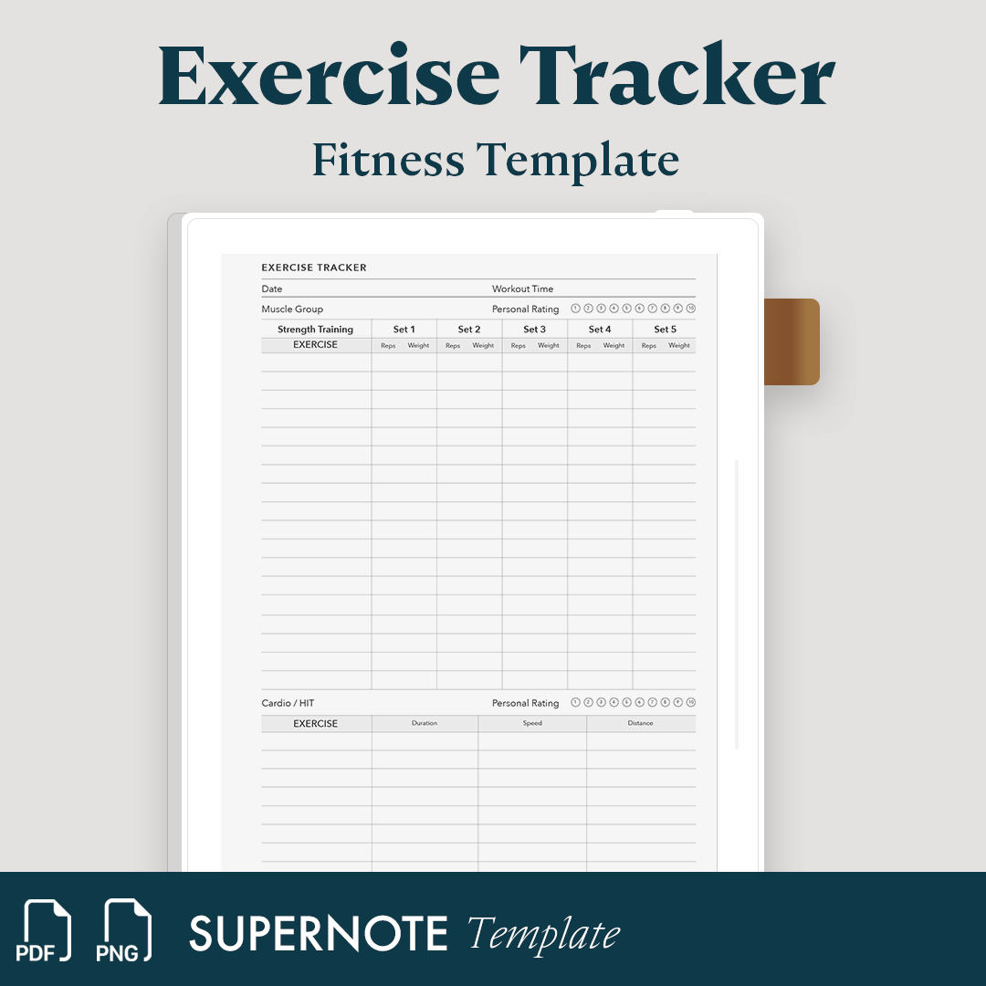 Exercise Tracker Template