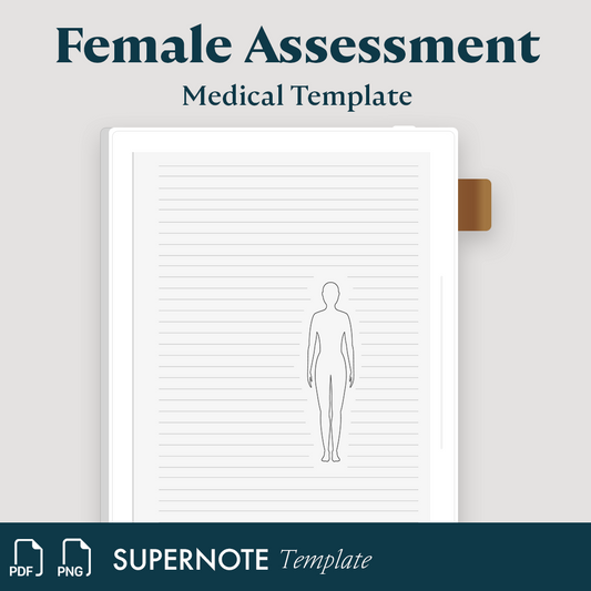 Female Patient Diagram Notes