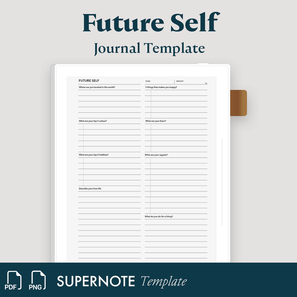 Supernote - Future Self Daily Journal Template – Supernote Templates