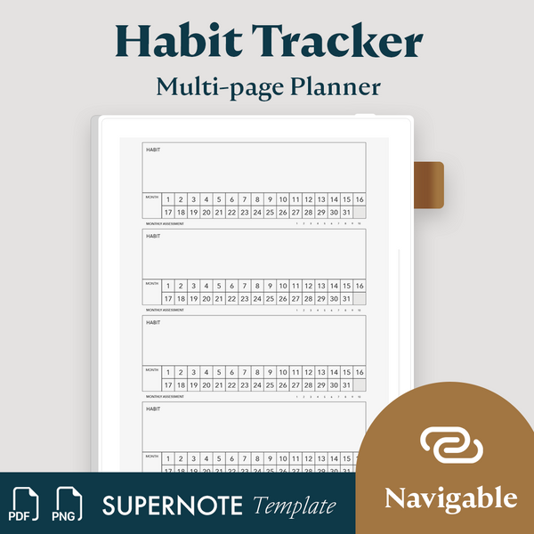 Supernote - Habit Tracker Planner – Supernote Templates
