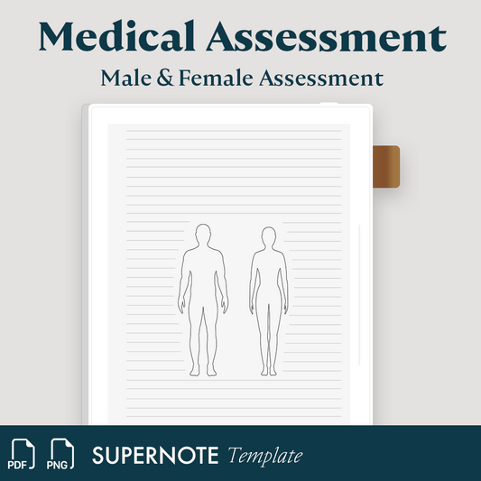 Male and Female Patient Diagram Notes