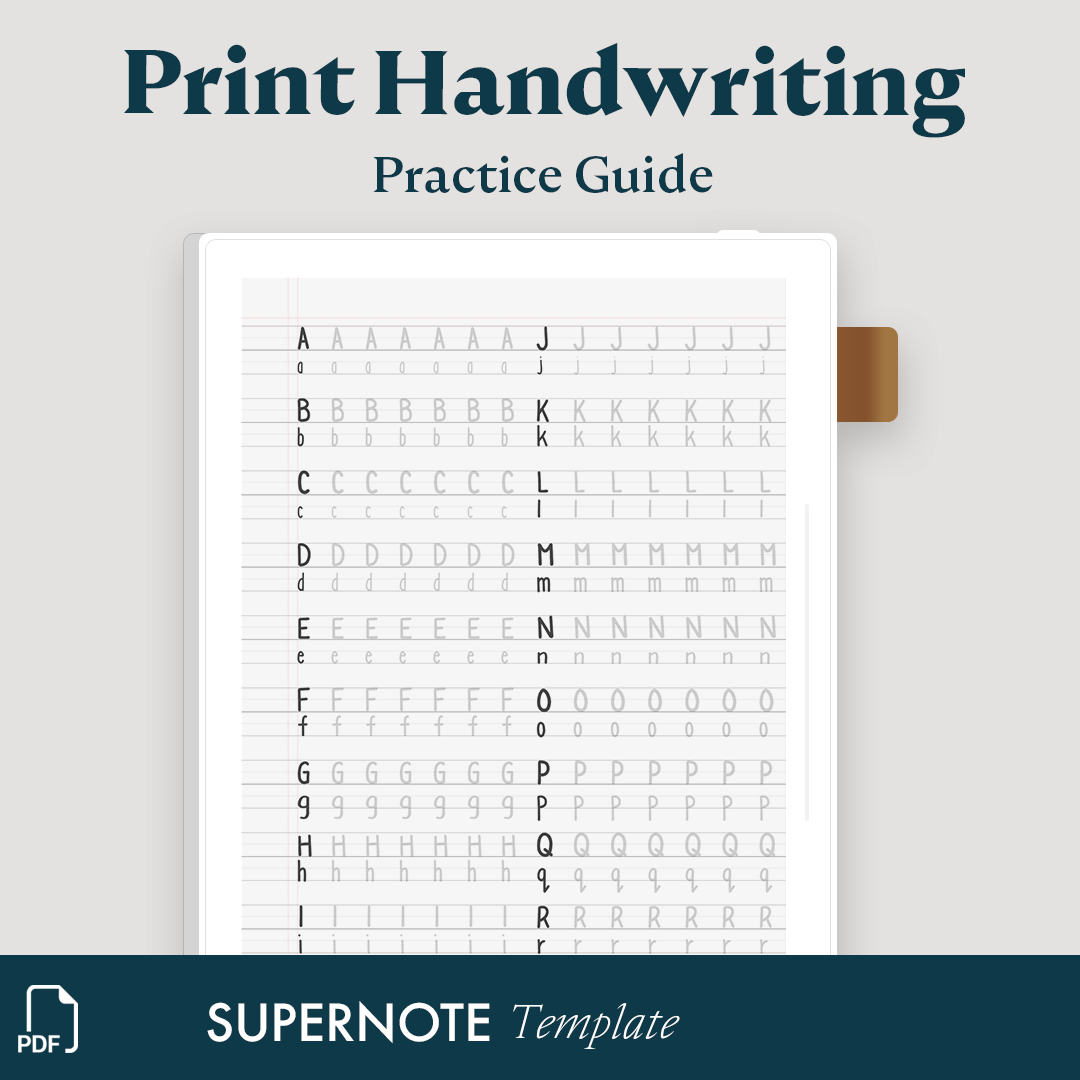 Print Handwriting Guide