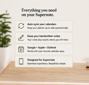 CalSync for Supernote — Lifetime Calendar Sync & Unlimited Planners