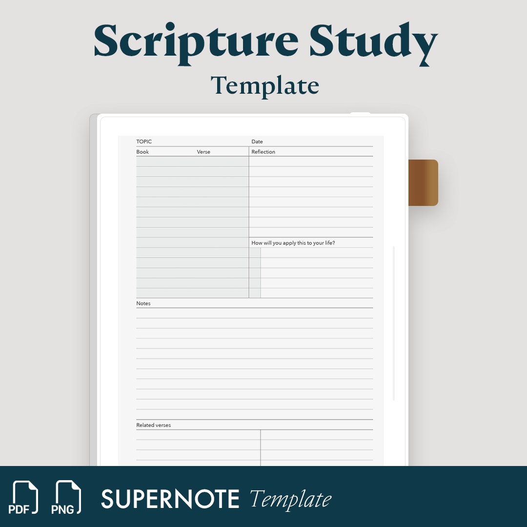 Scripture Study Template
