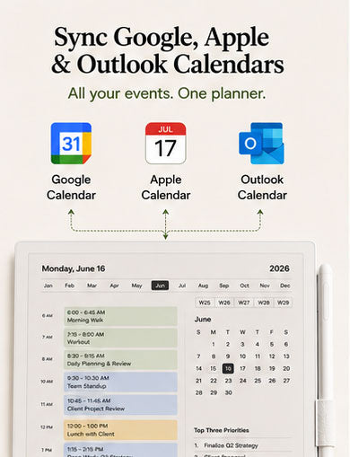 CalSync for Supernote — Lifetime Calendar Sync & Unlimited Planners