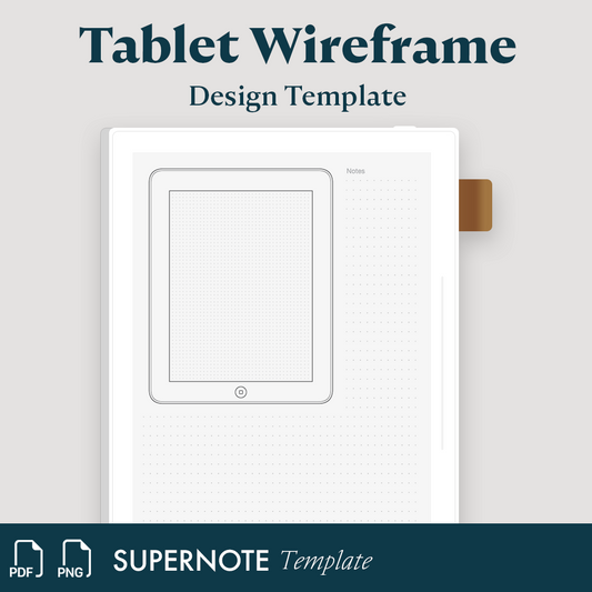 Tablet Wireframe Template