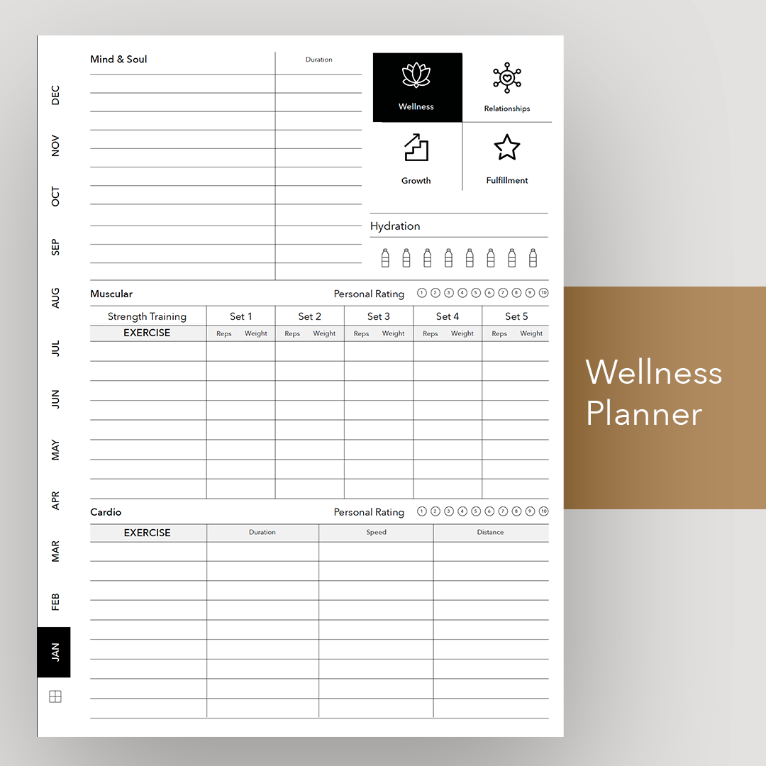 2024 Wellness Daily Journal – Supernote Templates