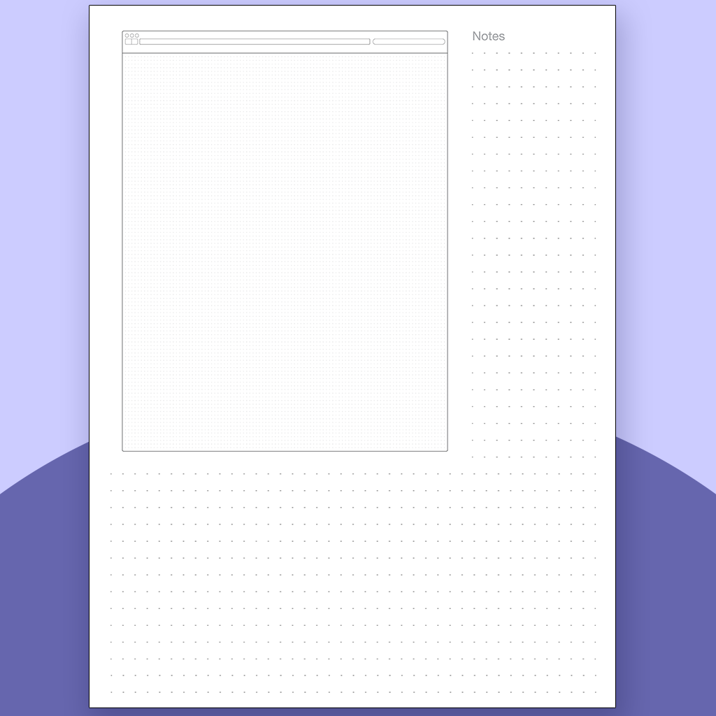 Browser Wireframe Supernote Templates