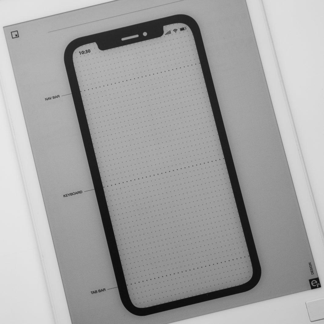 SmartPhone Wireframe Template - Einkpads - reMarkable Templates