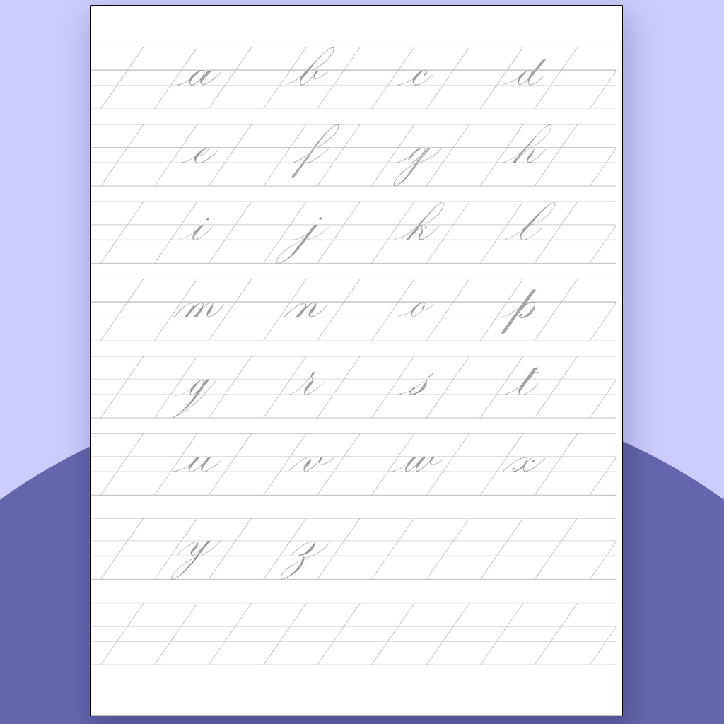 Terrence In Cursive Traceable Cursive Guide Bundle – Supernote Templates